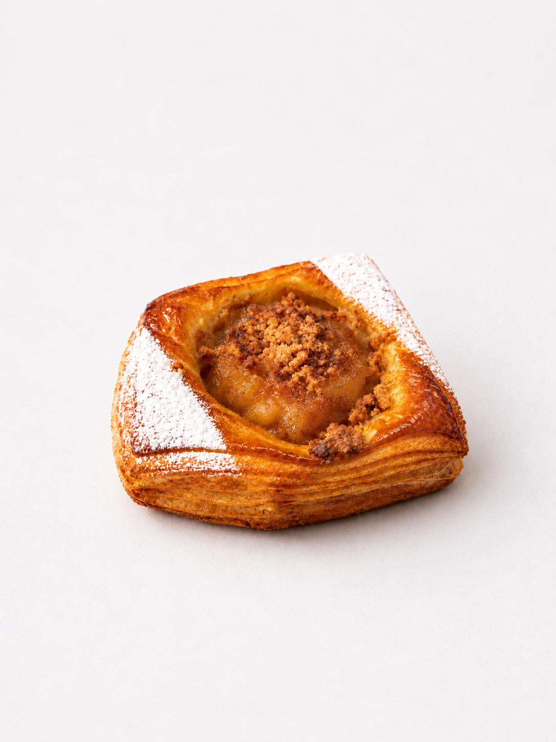 Danesa de crema de vainilla de Madagascar manzana